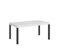 Mesa extensible 90x130/234 cm Everyday Premium Estructura Fresno Blanco Antracita - Itamoby