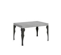 Mesa Extensible 90x130/234 Cm Paxon Cemento Estructura Antracita