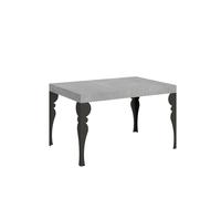 Mesa extensible 90x130/234 cm Paxon Estructura de cemento Antracita - Itamoby