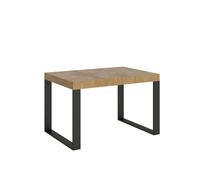 Mesa extensible 90x130/234 cm Tecno Quercia Natura Estructura Antracita - Itamoby