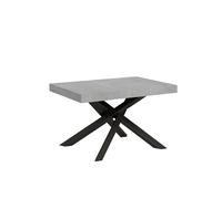 Mesa extensible 90x130/234 cm Volantis Estructura de cemento Antracita - Itamoby