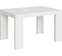 Mesa extensible 90x130/390 cm, modelo Roxell, color blanco ceniza