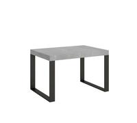 Mesa Extensible 90x130/390 Cm Tecno Cemento Estructura Antracita