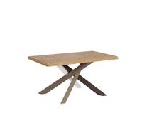 Mesa extensible 90x140/190 cm Versalux patas descortezadas 4/C