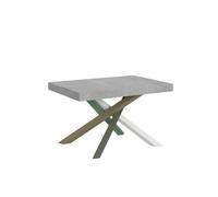 Mesa Extensible 90x140/400 Cm Volantis Cemento Estructura Multicolor 4/a