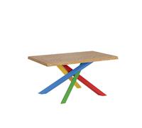 Mesa extensible 90x160/260 cm Versalux patas roble descortezado 4/B - Itamoby