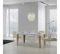 Mesa extensible 90x160/264 cm Estructura Flame Gold