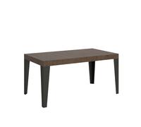Mesa extensible 90x160/264 cm Estructura Nogal Flameado Antracita - Itamoby