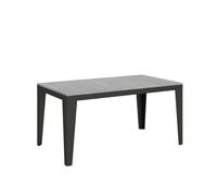 Mesa extensible 90x160/264 cm Flame Evolution Estructura de cemento Antracita - Itamoby