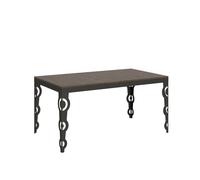 Mesa extensible 90x160/264 cm Karamay Evolution Estructura Nogal Antracita - Itamoby