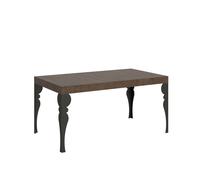 Mesa extensible 90x160/264 cm Paxon Estructura Nogal Antracita - Itamoby