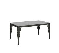 Mesa extensible 90x160/264 cm Paxon Evolution Estructura de cemento Antracita - Itamoby