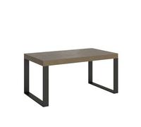 Mesa Extensible 90x160/264 Cm Tecno Gris Paloma Patas Antracita