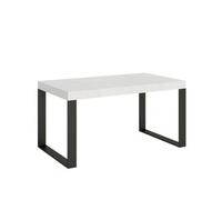 Mesa Extensible 90x160/264 Cm Tecno Premium Estructura Fresno Blanco Antracita