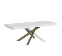 Mesa Extensible 90x160/264 Cm Volantis Premium Estructura Fresno Blanco 4/a