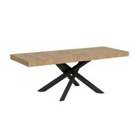 Mesa extensible 90x160/264 cm Volantis Premium Roble Nature Estructura Antracita - Itamoby