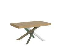 Mesa Extensible 90x160/264 Cm Volantis Roble Natural Estructura Multicolor 4/a