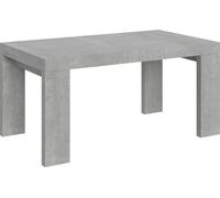 Mesa extensible 90x160/420 cm, modelo Roxell, color cemento