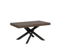 Mesa extensible 90x160/420 cm Volantis Estructura Nogal Antracita - Itamoby
