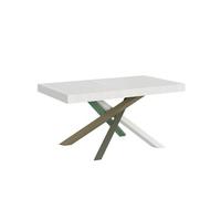 Mesa Extensible 90x160/420 Cm Volantis Fresno Blanco Estructura Multicolor 4/a