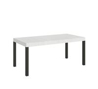 Mesa extensible 90x180/284 cm Everyday Blanco Fresno Estructura Antracita - Itamoby