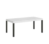 Mesa extensible 90x180/284 cm Everyday Premium Estructura Fresno Blanco Antracita - Itamoby