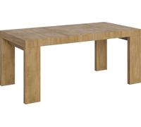 Mesa extensible 90x180/284 cm, modelo Roxell, acabado en roble "Natura"