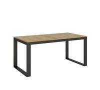 Mesa extensible 90x180/284 cm Tecno Evolution Roble Nature Estructura Antracita - Itamoby