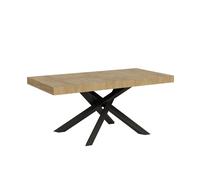 Mesa extensible 90x180/284 cm Volantis Roble Nature Estructura Antracita - Itamoby