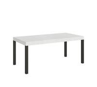 Mesa Extensible 90x180/440 Cm Everyday Fresno Blanco Estructura Antracita