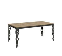 Mesa Extensible 90x180/440 Cm Karamay Evolution Roble Natural Estructura Antracita