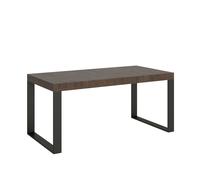 Mesa extensible 90x180/440 cm Tecno Premium Estructura Nogal Antracita - Itamoby