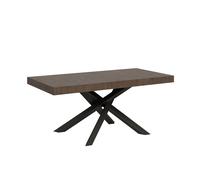 Mesa extensible 90x180/440 cm Volantis Estructura Nogal Antracita - Itamoby