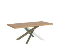 Mesa extensible 90x200/250 cm Versalux patas roble descortezado 4/A - Itamoby
