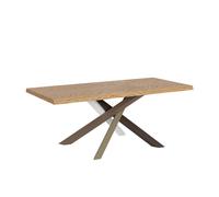 Mesa extensible 90x200/250 cm Versalux patas roble descortezado 4/C - Itamoby