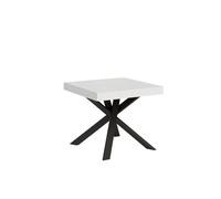 Mesa extensible 90x90/194 cm Tablero Clerk - Patas antracita