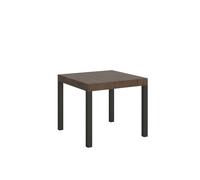 Mesa extensible 90x90/246 cm Everyday Estructura Nogal Antracita - Itamoby