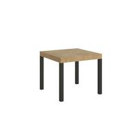 Mesa Extensible Cuadrada Pequeña 90x90/246 Cm Karry-color Natural