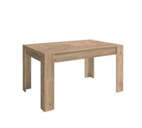 Mesa extensible basic en color naturale 141x77x91 cm comedor moderno 76 cm