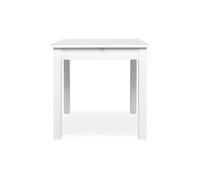 Mesa extensible cuadrada dora 80x80cm color blanco