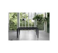 Mesa extensible de 120cm a 170cm moderna encimera de cerámica sobre cristal templado Portoro - SOLOLED
