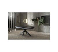 Mesa extensible de 160cm a 240cm moderna encimera de cerámica sobre cristal templado Portoro - SOLOLED