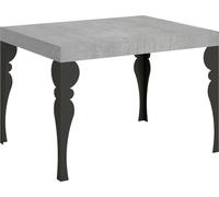 Mesa extensible de 70 x 110/194 cm, estructura Paxon Cement en color antracita