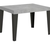 Mesa extensible de 70x110/194 cm con estructura en color gris cemento "Flame"