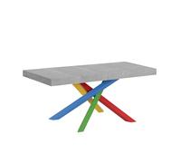 Mesa extensible 90x130/234 cm Volantis Premium Cemento estructura 4/B - Itamoby