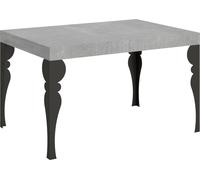 Mesa Extensible 90x130/234 Cm Paxon Cemento Estructura Antracita