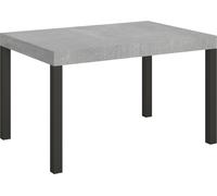 Mesa extensible de 90 x 130/390 cm, con estructura "Everyday Cement" en color antracita.