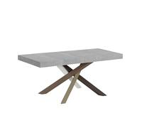 Mesa extensible 90x140/244 cm Volantis Premium Cemento estructura 4/C - Itamoby