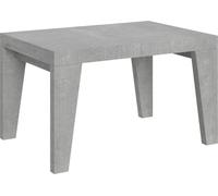 Mesa extensible de 90x120/224 cm, color Naxy Cemento