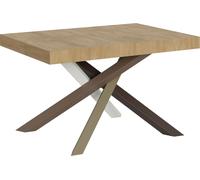 Mesa Extensible 90x120/224 Cm Volantis Roble Natural Estructura Multicolor 4/c